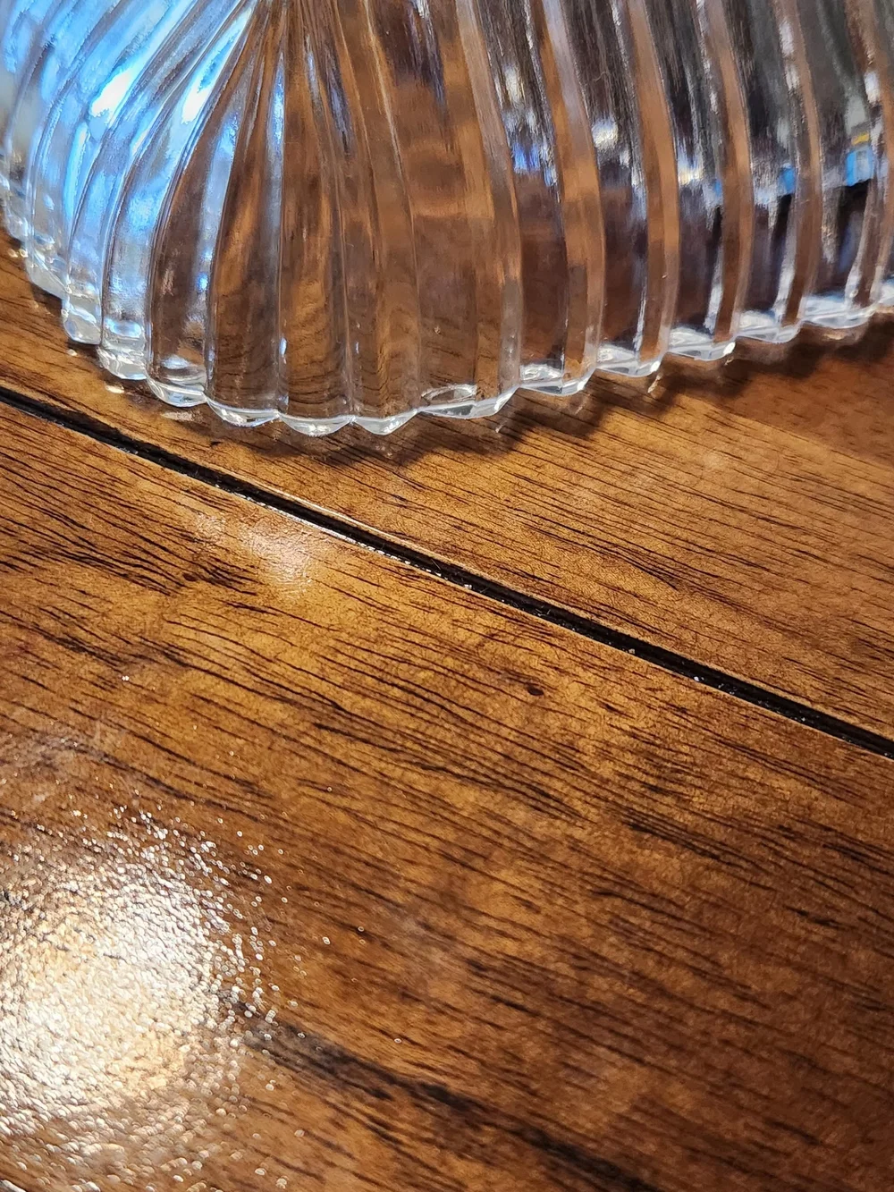 Clear Glass Vanity Tray - Elegant Square Decorative Dish